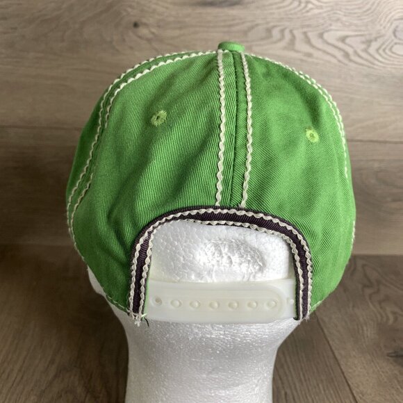 SP1 Raised Patch Blue Letters Ball Cap Green Adj Snapback Embroidery Texas - Picture 6 of 10